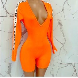 Shane justin deep v neck bodysuit